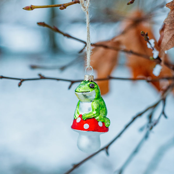 Frog on a Mushroom Bauble Additional 2