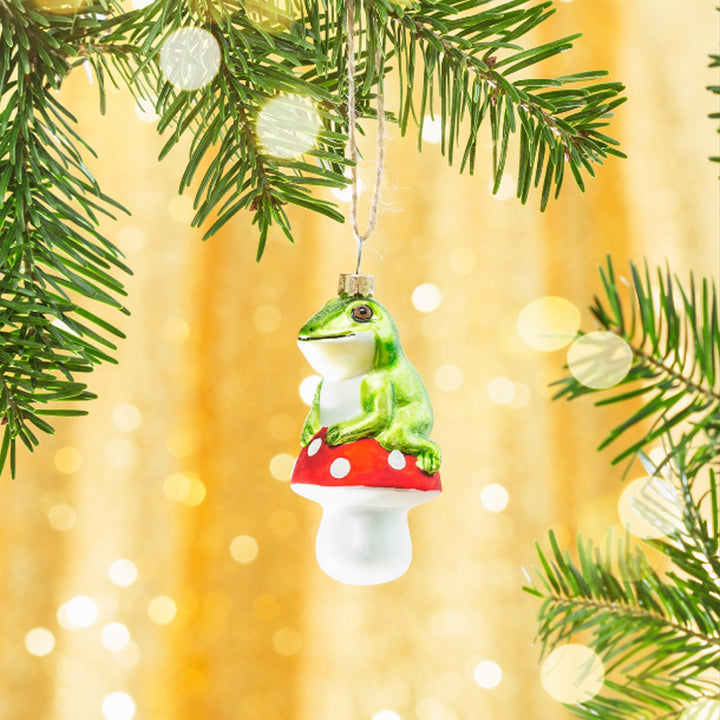 Frog on a Mushroom Bauble Additional 3