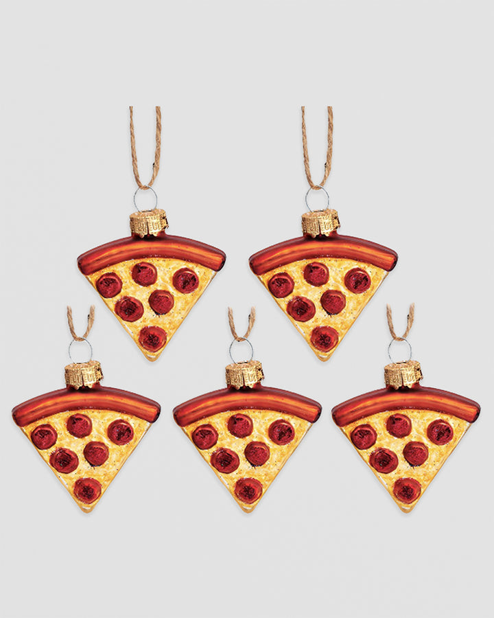 Pepperoni Pizza Slices Baubles - Set of 5 Additional 1