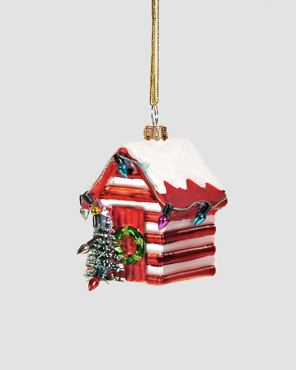 Mini Red Beach Hut Bauble