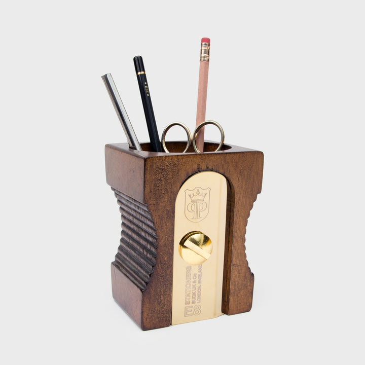 Sharpener Desk Tidy - Dark Wood Additional 3