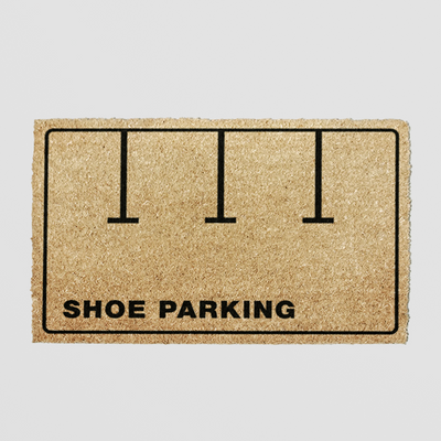 Shoe Parking Doormat - Funny Coir Mat for Trainers & Guests