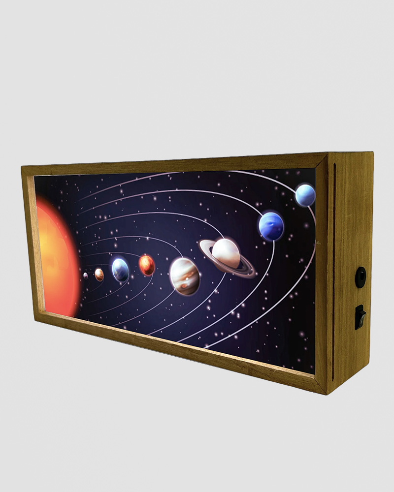 Solar Red Color Box Solar System Light Box Night Light – Red Candy