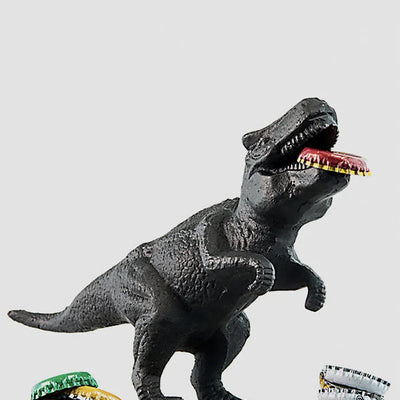 T-Rex Dinosaur Bottle Opener. Cast Iron Bar Tool with Bite