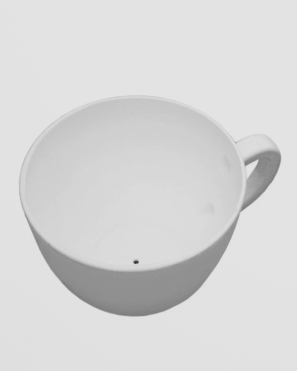 Tea Cup Planter - White