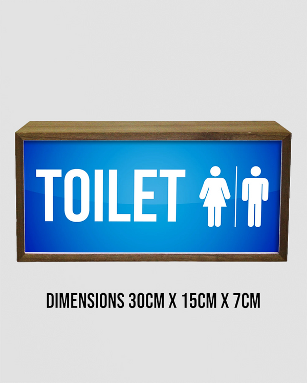 Light Box Toilet Men And  Women Sign