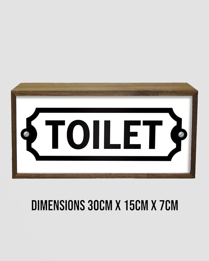 Toilet Light Box Sign – LED Restroom Direction with Style Additional 3