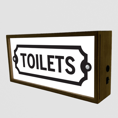 Light Box Toilet Sign – LED Restroom Indicator with Style