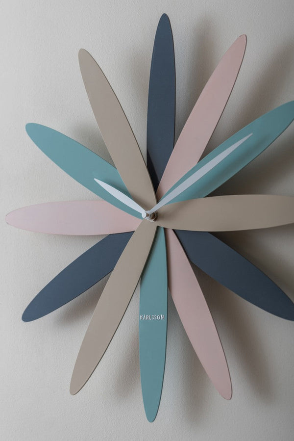 Wall Clock Bloom - Multicolor