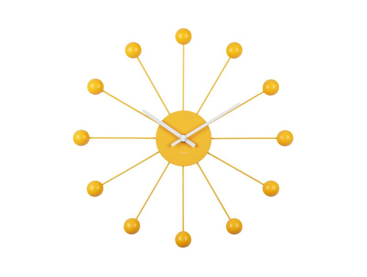 Wall Clock Funky Spider - Bright yellow Additional 2