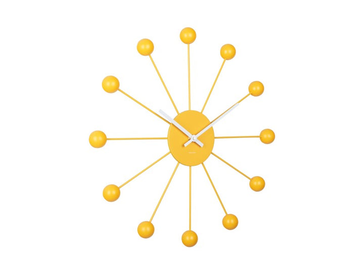 Wall Clock Funky Spider - Bright yellow Additional 3