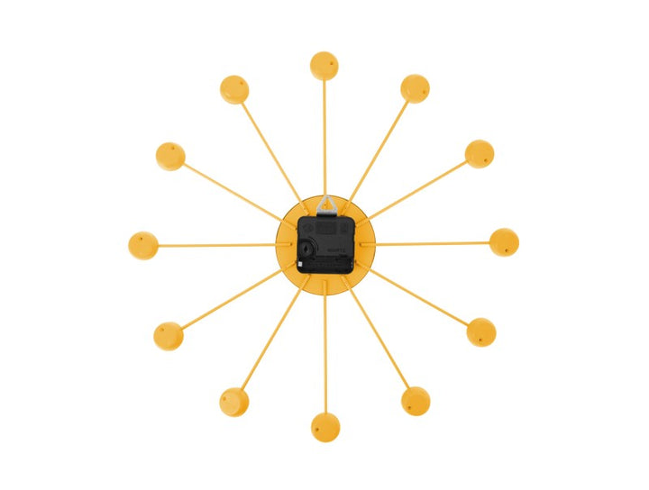 Wall Clock Funky Spider - Bright yellow Additional 5