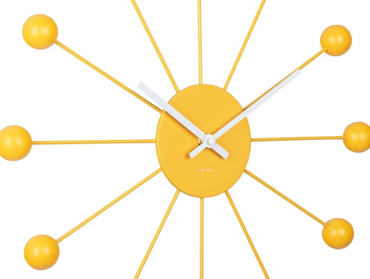 Wall Clock Funky Spider - Bright yellow Additional 4