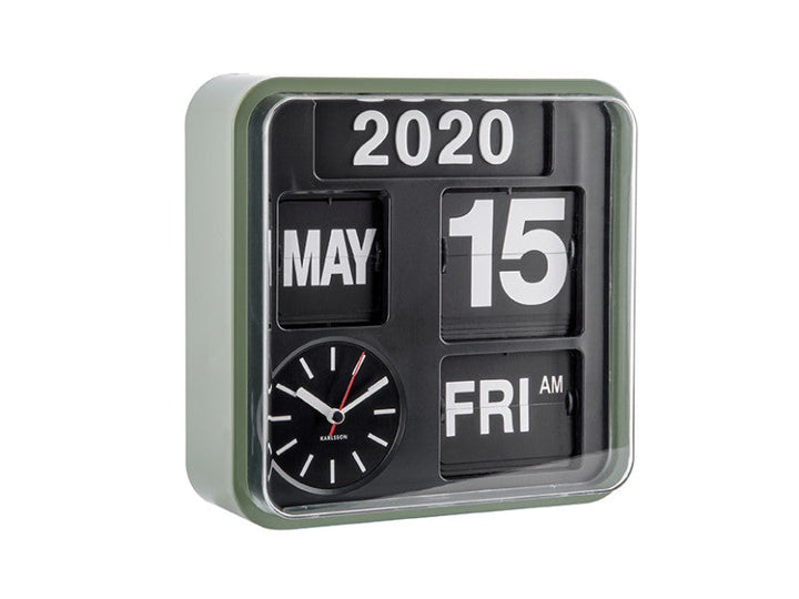 Wall Clock Mini Flip - Green Additional 3