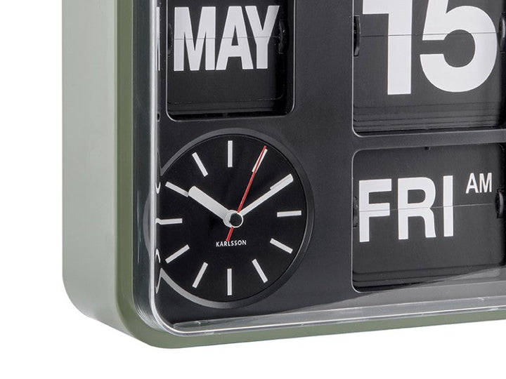 Wall Clock Mini Flip - Green Additional 4