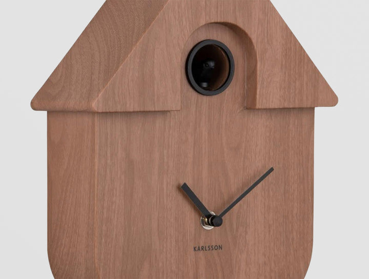 Wall Clock Modern Cuckoo - Dark wood Additional 2