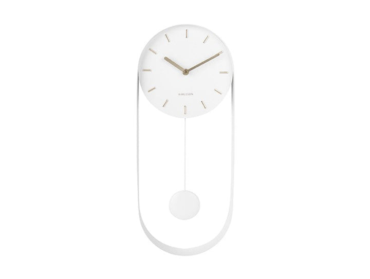 Wall Clock Pendulum Charm - White Additional 2