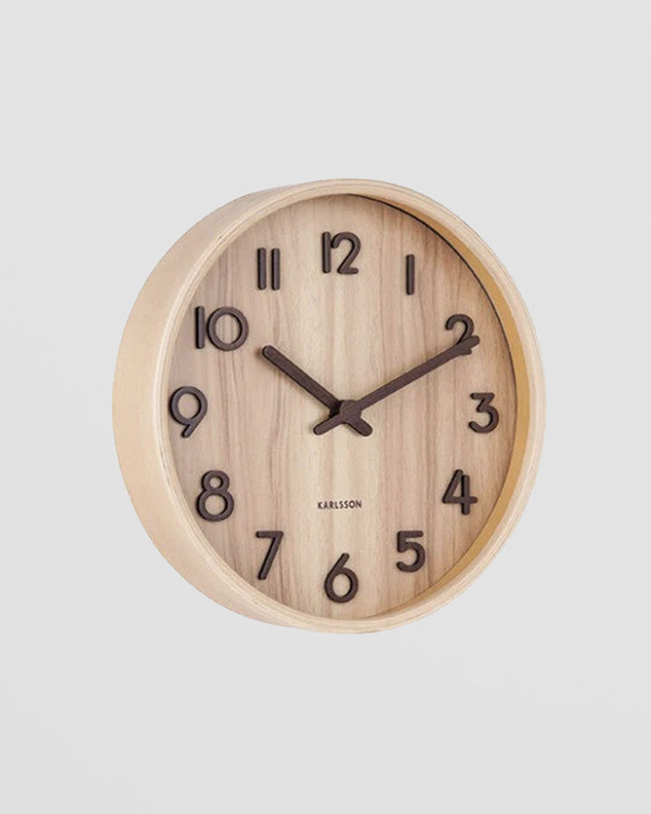 Wall Clock Pure Small - Walnut Additional 2