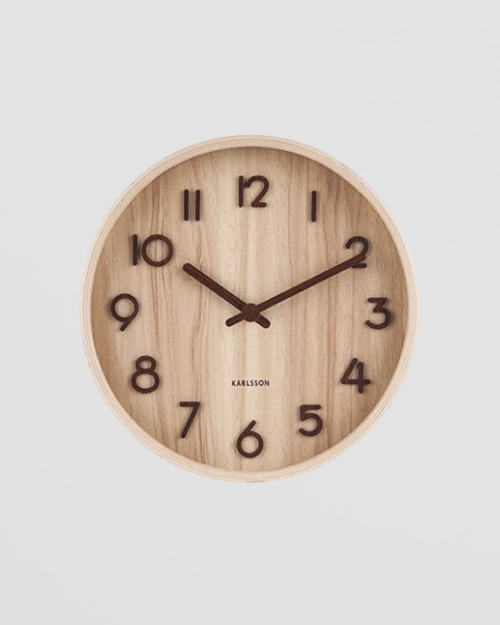 Wall Clock Pure Small - Walnut Additional 1