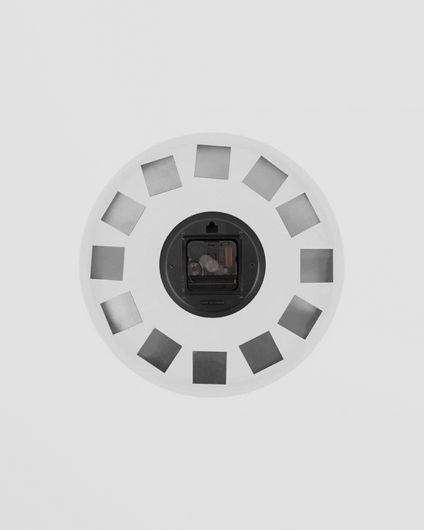 Wall Clock with Engraved Numbers - Charm Series in White