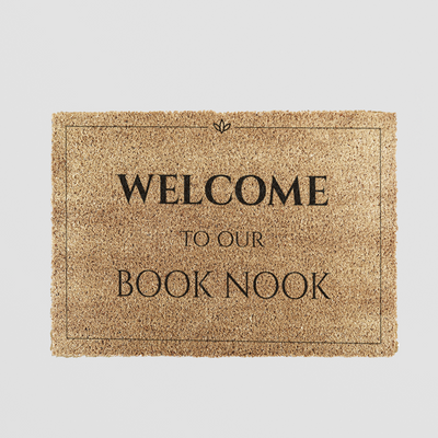 Book Nook Doormat – A Literary Welcome for Indoor Entrances