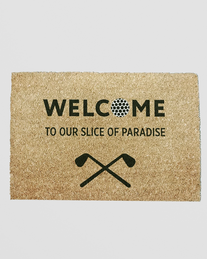 Welcome Doormat - Slice of Paradise Design, 60 x 40cm Additional 1