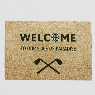 Welcome Doormat - Slice of Paradise Design, 60 x 40cm