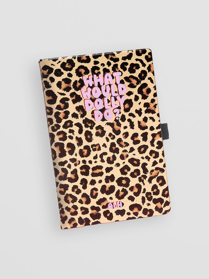 Leopard Print Notebook - What Would Dolly Do? Sassy Stationery with Bite Additional 2