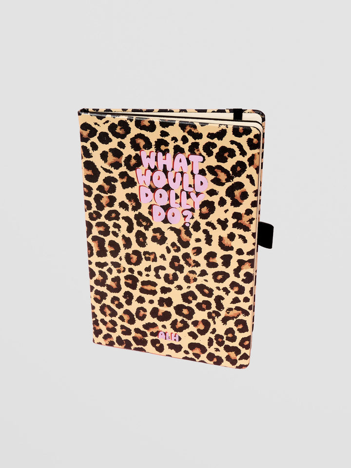 Leopard Print Notebook - What Would Dolly Do? Sassy Stationery with Bite Additional 1