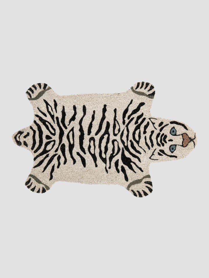 White Tiger Doormat. Fierce stripes, soft landings Additional 1