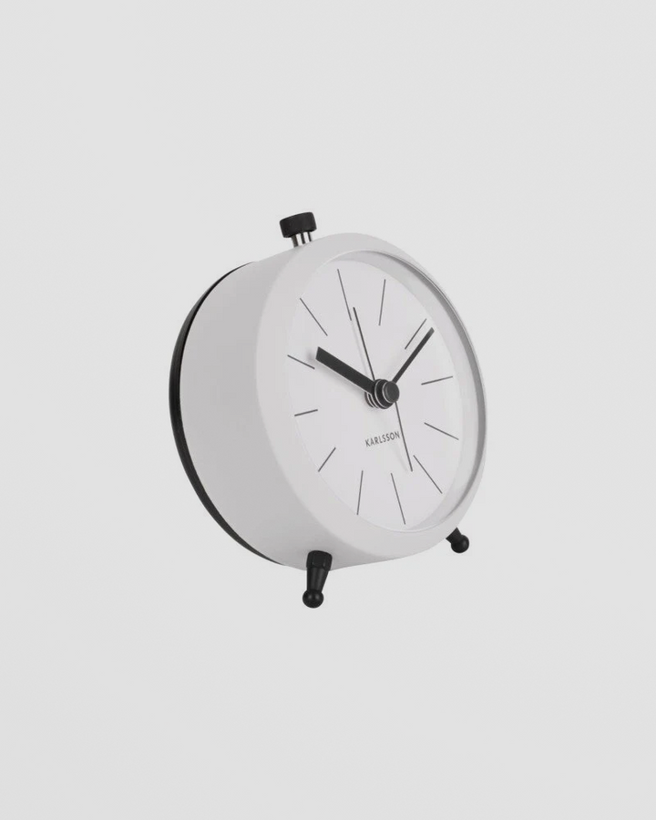 Alarm Clock Button - White Additional 2