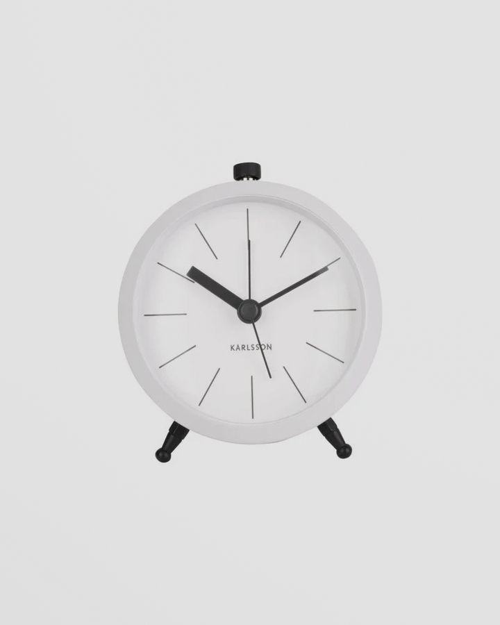 Alarm Clock Button - White Additional 1