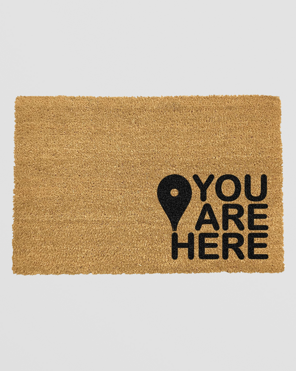 You Are Here Doormat