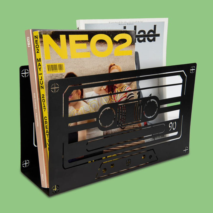 Cassette Magazine Rack - Black Additional 2