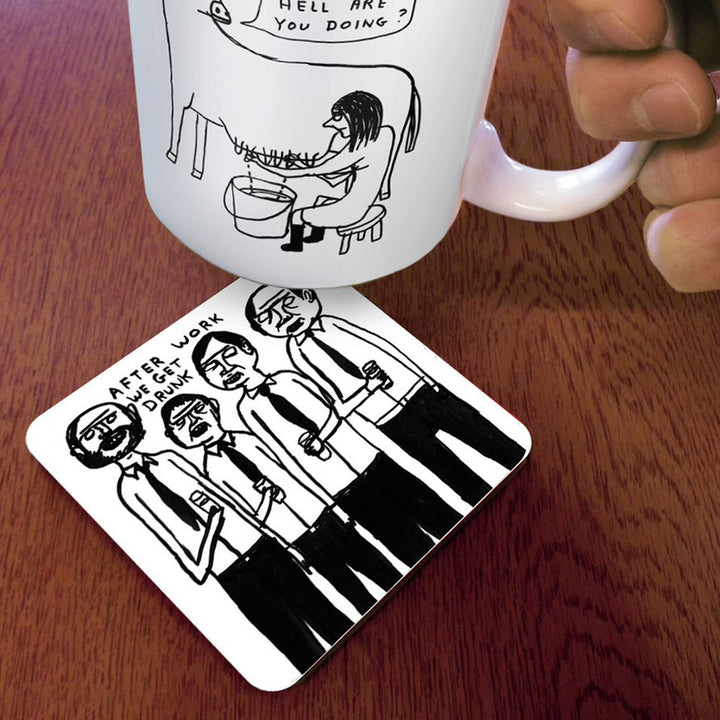 After Work We Get Drunk Coaster Additional 3