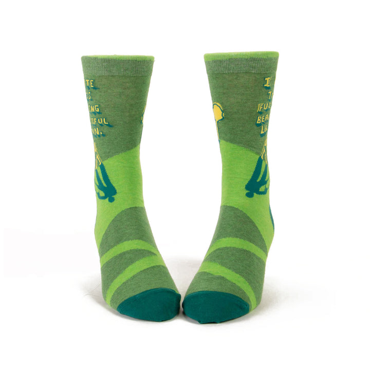 I Hate this Fucking Beautiful Lawn Socks Additional 4