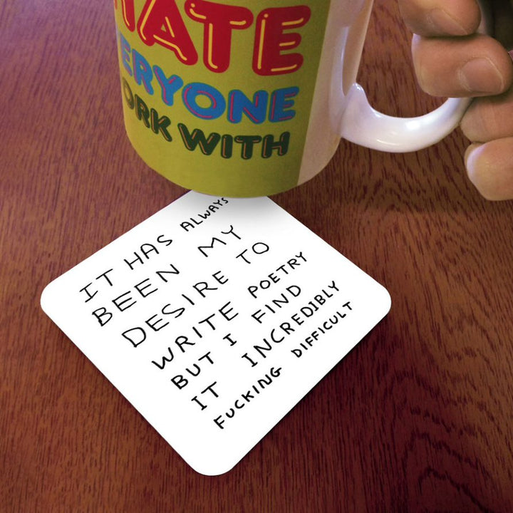 Write Poetry Coaster Additional 2