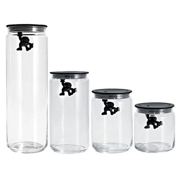 Alessi Gianni Storage Jar - Black [D] Additional 3
