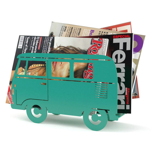 Campervan Magazine Rack - Green [D] Additional 2