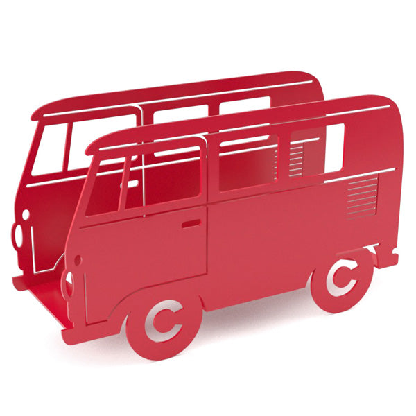 Campervan Magazine Rack - Red [D]