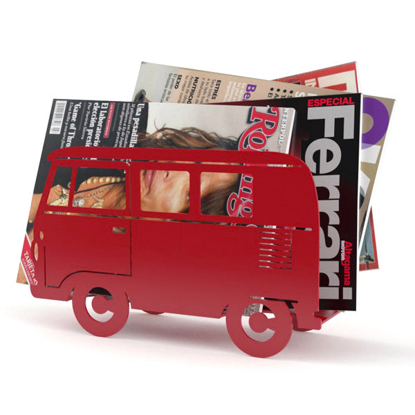 Campervan Magazine Rack - Red [D] Additional 2