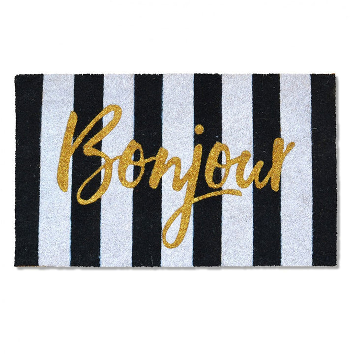 Bonjour Stripes Doormat 
