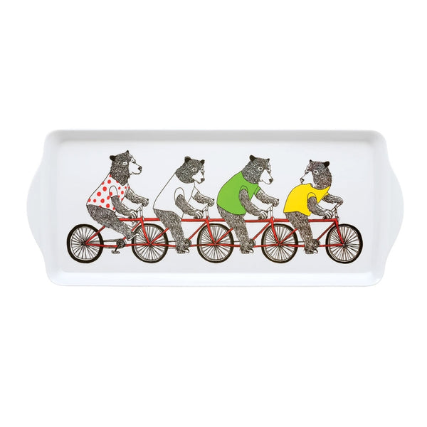 Bicycling Bears Sandwich Tray