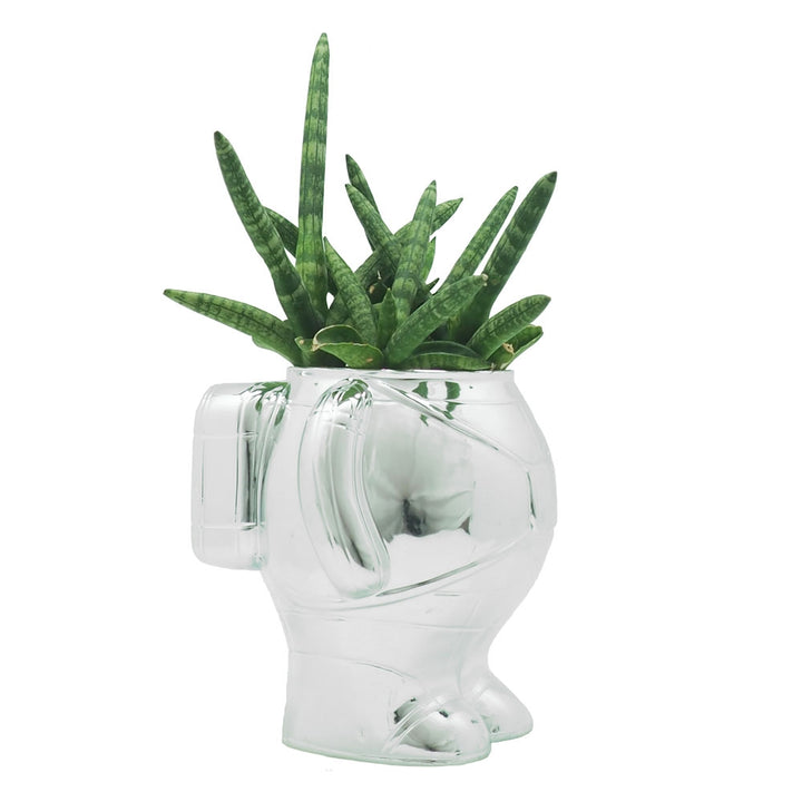 Silver Astronaut Planter (3 Sizes Available) [D] Additional 3