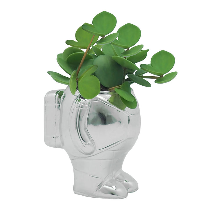 Silver Astronaut Planter (3 Sizes Available) [D] Additional 5
