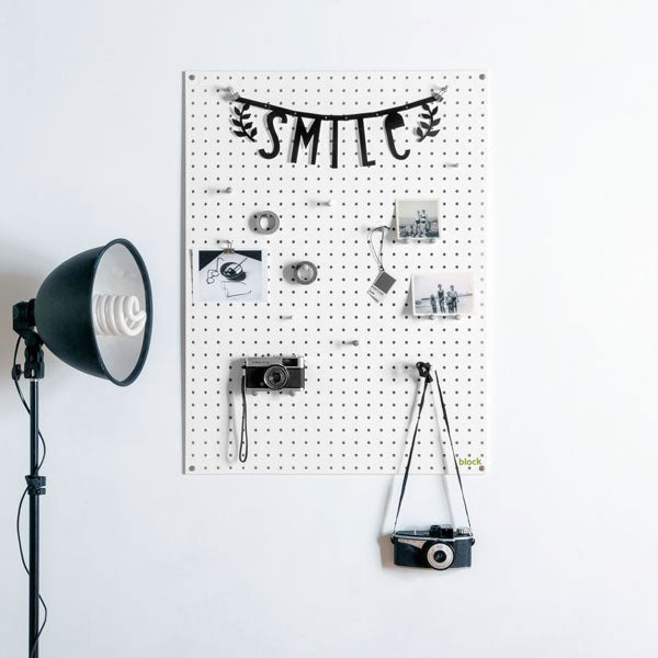 Block Large PegBoard - White