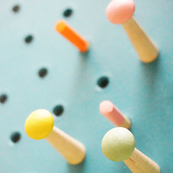 Block Medium PegBoard - Light Blue [D] Additional 2