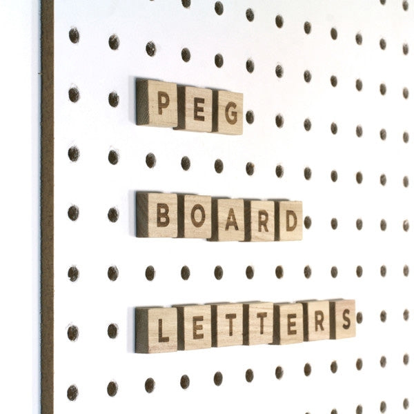Block PegBoard Accessories - Letter Set