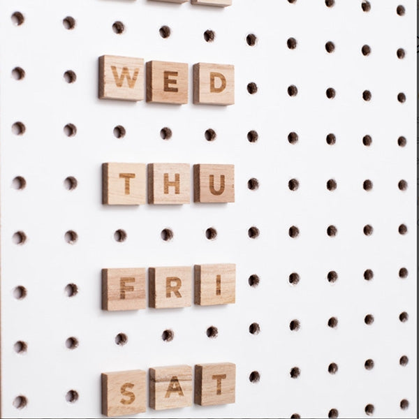 Block PegBoard Accessories - Letter Set [D] Additional 3