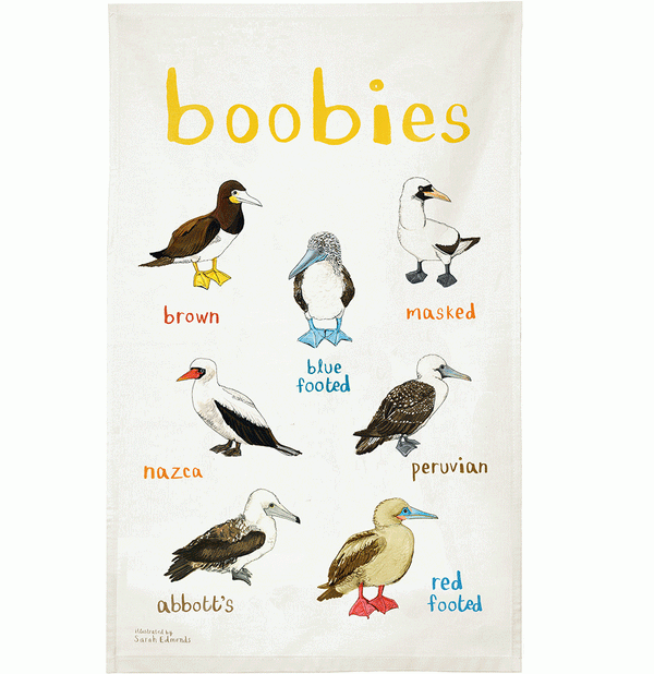 Boobies Tea Towel